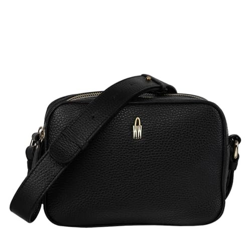 CORA - Czarna listonoszka skórzana