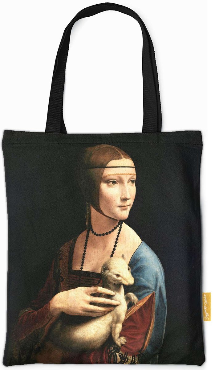 Torba na ramię Dama z gronostajem Leonardo da Vinci-ONE SIZE