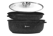 Naczynia żaroodporne - Brunbeste BRYTFANNA GRANITOWA 8.0L 38cm 3 ELE BRUNBESTE [BB-3756] - miniaturka - grafika 1