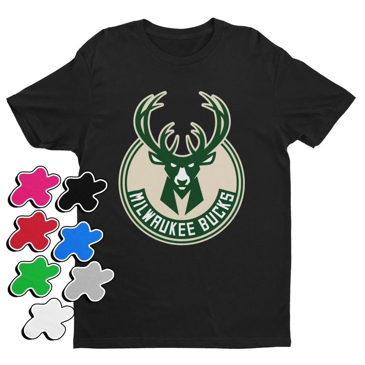 Koszulka T-Shirt Dziecięca Z Nadrukiem Milwaukee Bucks Klub Nba -M 134-146
