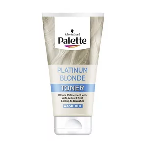 Schwarzkopf Palette Platinium Blone Toner do Włosów Przeciwko Żółtym Tonom 150 ml - Farby do włosów i szampony koloryzujące - miniaturka - grafika 1