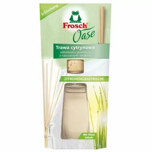 Dr. Beckmann Werner Frosch Dr Emsal Frosch Odświeżacz Powietrza Oase Patyczki Trawa Cytrynowa 90ml.. FROSCH-000953 - Odświeżacze powietrza - miniaturka - grafika 1
