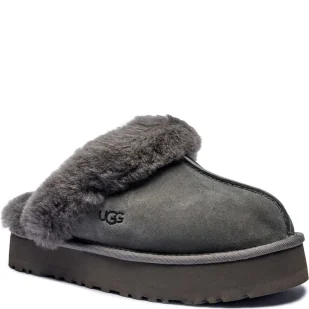 UGG Skórzane obuwie domowe DISQUETTE - Kapcie damskie - miniaturka - grafika 1