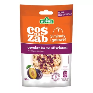 Kupiec Sp. z o.o. CNZ OWSIANKA ZE ŚLIWKAMI 50 G. - Płatki śniadaniowe i musli - miniaturka - grafika 1