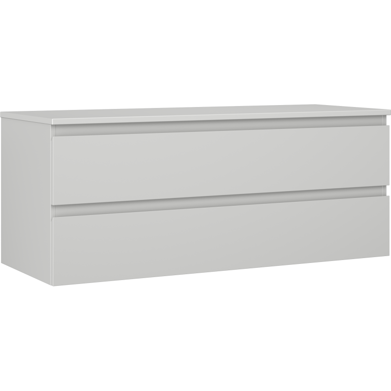 Mexen Orio szafka łazienkowa podumywalkowa 120 cm z blatem, 2 szuflady, szara mat - 91A10-12047-2-BFFC62