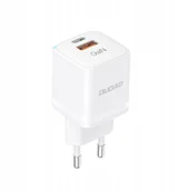 Ładowarki do telefonów - Ładowarka sieciowa GaN 33W PPS USB C/USB Dudao A13Pro - biała - miniaturka - grafika 1
