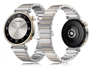 opaska pasek bransoleta LINKBAND Garmin GARMIN VENU 2S / VENU 3S / Vivoactive 4S / Huawei Watch GT 4 41mm 18mm srebrno-rosegold - Akcesoria do smartwatchy - miniaturka - grafika 1