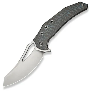 Nóż składany WE Knife Epaulette Tiger Stripes Titanium, Satin M390 by Gavko Knives (WE24024-2) - Noże - miniaturka - grafika 1