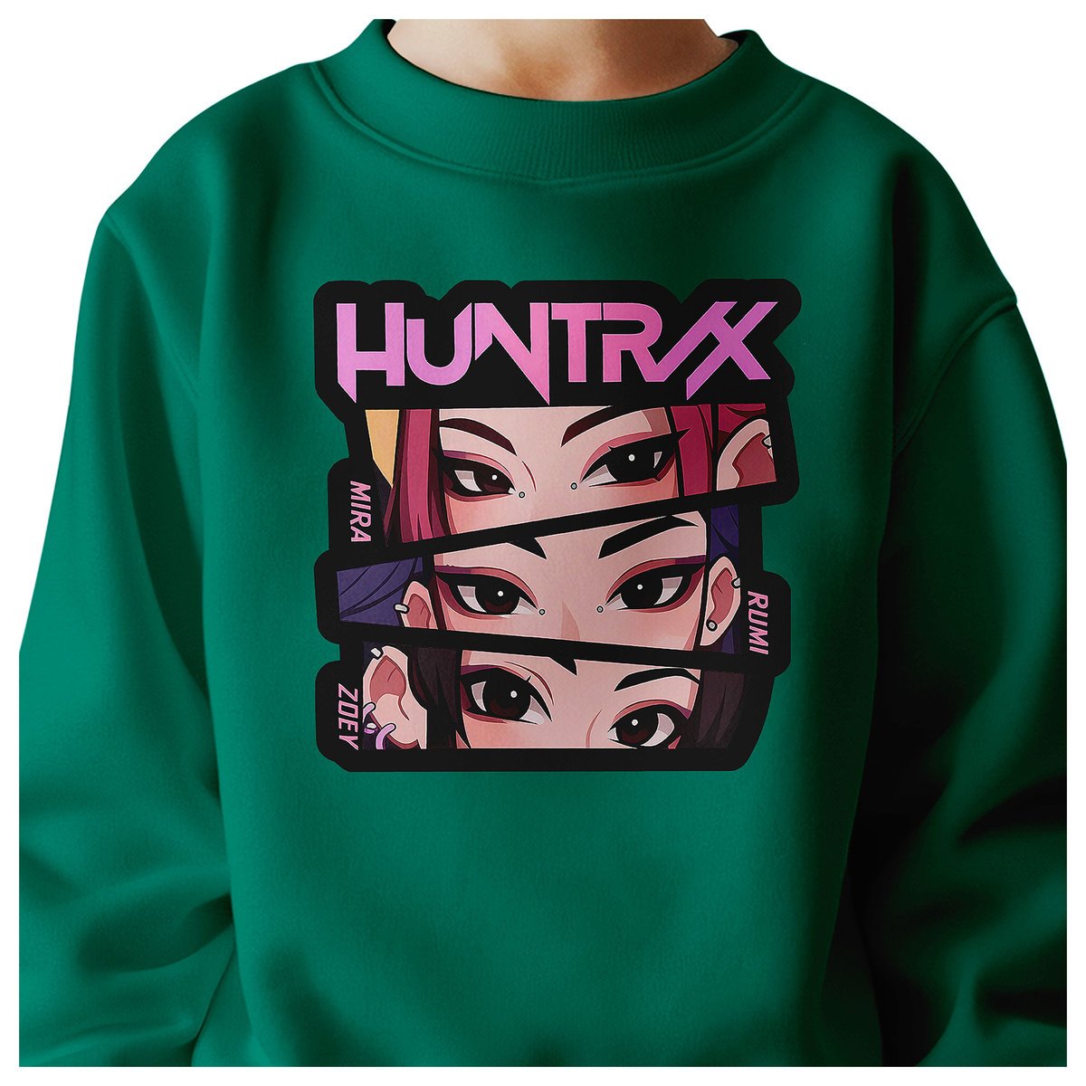 BLUZA DZIECIĘCA KPOP DEMON HUNTERS HUNTRIX 104 BAWEŁNIANA JAKOŚĆ