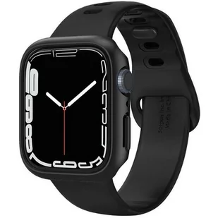 Spigen Etui Thin Fit do Apple Watch 7 45mm) Czarny - Akcesoria do smartwatchy - miniaturka - grafika 1