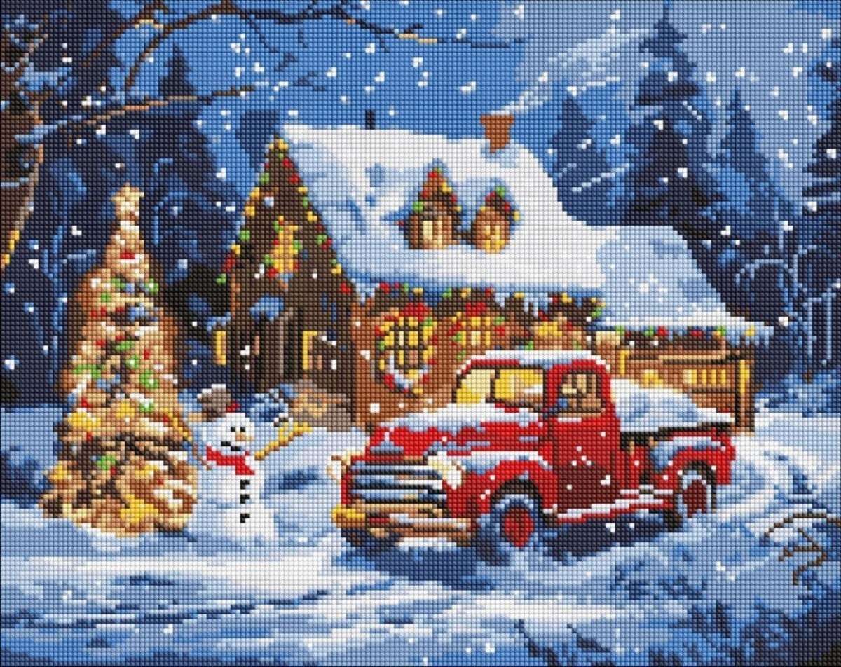 Diamentowa mozaika - Noworoczne cuda 40x50cm