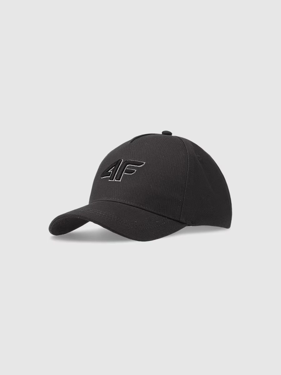 4F Czapka z daszkiem strapback dziecięca 4FJWSS25ACABU388-22S Czarny Roz. Uniwersalny