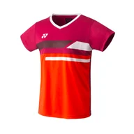 Koszulki sportowe damskie - Koszulka damska Yonex Womens Crew Neck Shirt YW0029 Reddish Rose XL - miniaturka - grafika 1