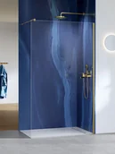 Kabiny prysznicowe - Kabina prysznicowa New Trendy Nesta 90x200 walk-in złota uniwersalna K-1732 - miniaturka - grafika 1