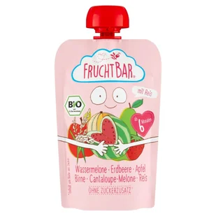 FRUCHTBAR Ekologiczny mus owocowy z ziarnami powyżej 6 miesiąca 100 g - Soki i napoje niegazowane - miniaturka - grafika 1
