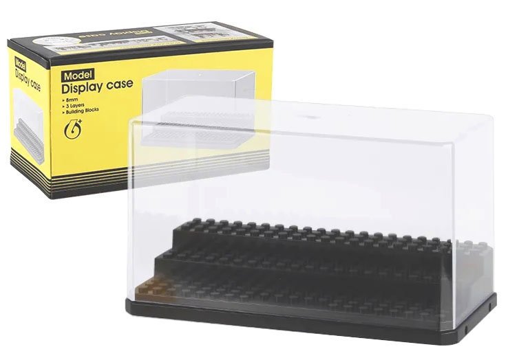 EKSPOZYTOR M na FIGURKI klocki figurka szafka półka platforma garaż gablota