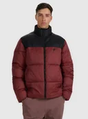 Kurtki i kamizelki sportowe męskie - Męska kurtka puchowa pikowana 4F 4FWAW25TDJAM601 - czerwona - miniaturka - grafika 1