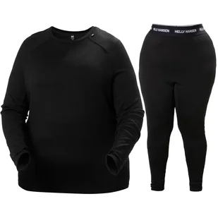 Helly Hansen Lifa Merino Midweight, plus size komplet damski, czarny - Pozostała odzież narciarska - miniaturka - grafika 1