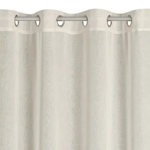 Firana gotowa EUROFIRANY Carli 140 x 250 cm Beżowy - Firany - miniaturka - grafika 1