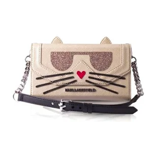 Karl Lagerfeld KLCLTP7KFCH iPhone 7/8 SE 2020 / SE 2022 różowy/pink bookcase Chopette Koctail Clutch - Etui i futerały do telefonów - miniaturka - grafika 1
