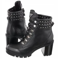 Botki damskie - Guess botki damskie słupek Gesile FL8GES Czarne rozmiar 41 - miniaturka - grafika 1