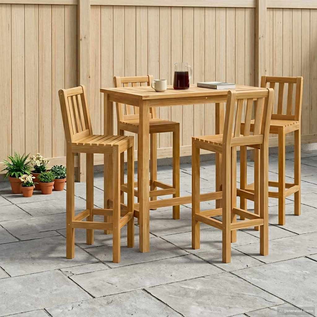 vidaXL zestaw barowy na zewnątrz 5 pcs 