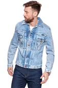 Kurtki męskie - Wrangler, Kurtka męska, Retro Jacket Glaston Blue W442Gw13S, rozmiar S - miniaturka - grafika 1