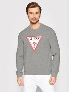 Guess Bluza Audley M2YQ37 K6ZS1 Szary Slim Fit - Bluzy męskie - miniaturka - grafika 1