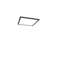 Oprawy, klosze i abażury - QAZQA Nowoczesny panel LED czarny 40 cm z LED - Liv - miniaturka - grafika 1