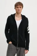 Swetry męskie - ZADIG&VOLTAIRE kardigan kaszmirowy kolor czarny KMCA00009 - Zadig&Voltaire - miniaturka - grafika 1
