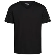 Koszulki sportowe męskie - Koszulka męska Regatta Fingal V-Neck Rozmiar: S / Kolor: czarny - miniaturka - grafika 1