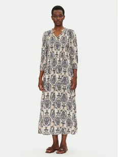 Fransa Sukienka letnia 20613512 Beżowy Regular Fit - Sukienki - miniaturka - grafika 1