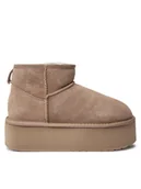 Śniegowce damskie - EMU Australia Śniegowce Stinger Micro Flatform W13082 Beżowy - miniaturka - grafika 1