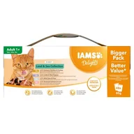 Mokra karma dla kotów - Iams Delights, 48 X 85 G - Pakiet Mieszany W Sosie - miniaturka - grafika 1