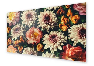 Panel kuchenny HOMEPRINT Kwiaty w żółtych odcieniach 100x50 cm - Dekoracje domu - miniaturka - grafika 1