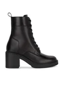 Botki damskie - Gino Rossi Botki FERGIE-27851PE Czarny - miniaturka - grafika 1