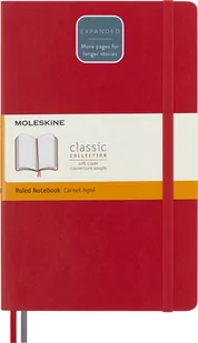 Moleskine Notes Classic L czerwony w linie miękka oprawa 400 stron MOQP616EXPF2 - Notesy i bloczki - miniaturka - grafika 2