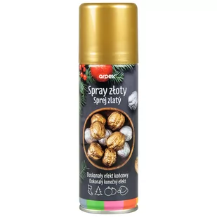 Arpex, Spray dekoracyjny złoty - Farby i media malarskie - miniaturka - grafika 1