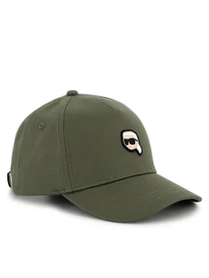 KARL LAGERFELD Czapka z daszkiem Z30398 Khaki - Czapki dla dzieci - miniaturka - grafika 1