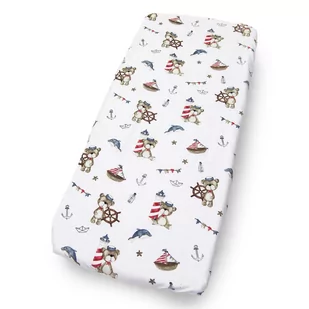 Kerstin PRZEŚCIERADŁO DO KOŁYSKI 90x40 cm BAWEŁNA - Prześcieradła dla dzieci - miniaturka - grafika 1
