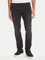 Spodnie męskie - Mustang Jeansy Vegas 1016794 Czarny Slim Fit - miniaturka - grafika 1