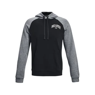 Męska Bluza UNDER ARMOUR UA RIVAL WM COLORBLOCK HD 1373363-001 – Czarny - Bluzy męskie - miniaturka - grafika 1