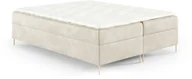 Łóżka - Łóżko kontynentalne Box 200x200 z nogami bez zagłówka riviera 21 - miniaturka - grafika 1