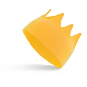 Ozdoby do włosów - OPASKA KORONA DZIECIĘCA GŁOWĘ USZY WŁOSY BAWEŁNA - OPSK-KORON-11 - miniaturka - grafika 1