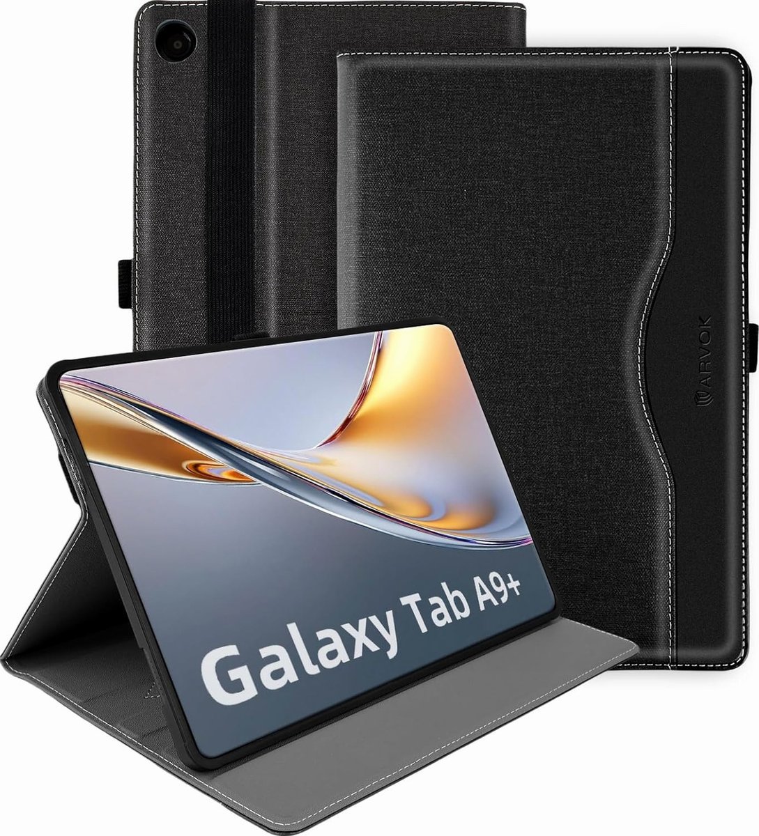 ETUI 11 CALI SKÓRA CZARNE WODOODPORNE MIĘKKIE OSŁONA FUTERAŁ OBUDOWA