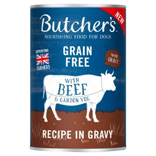 Butcher's Karma dla psa kawałki z wołowiną w sosie 400 g - Woda - miniaturka - grafika 1