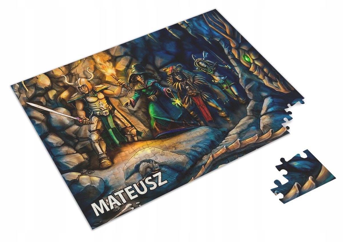 Puzzle TIBIA GRA ŚWIĘTA A3 252 el z Nadrukiem Twoje IMIĘ + Pudełko 20