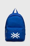 Plecaki szkolne i tornistry - United Colors of Benetton plecak dziecięcy kolor niebieski duży wzorzysty - miniaturka - grafika 1