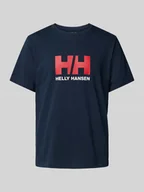 Koszulki męskie - T-shirt z nadrukiem z logo - miniaturka - grafika 1