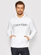 Bluzy męskie - Calvin Klein Bluza Logo K10K104060 Biały Regular Fit - miniaturka - grafika 1